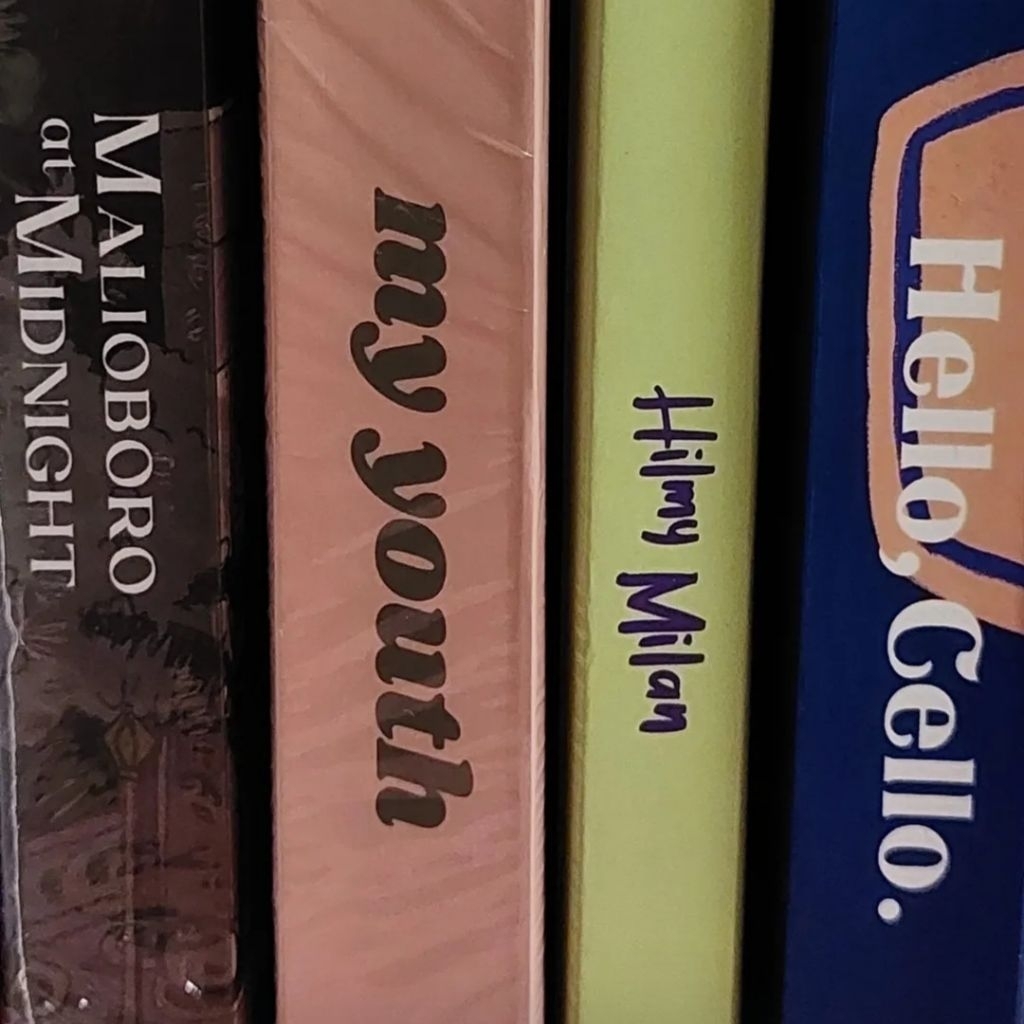 (baca deskripsi) preloved novel hilmy milan, malioboro at midnight, my youth, be my cupcake