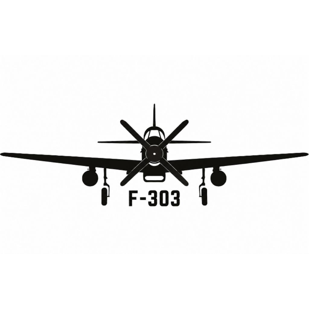 Stiker Cutting Pesawat Mustang P51