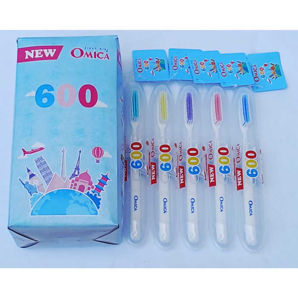 Sikat Gigi Omica 600 NEW Kemasan / Sikat Gigi Dewasa