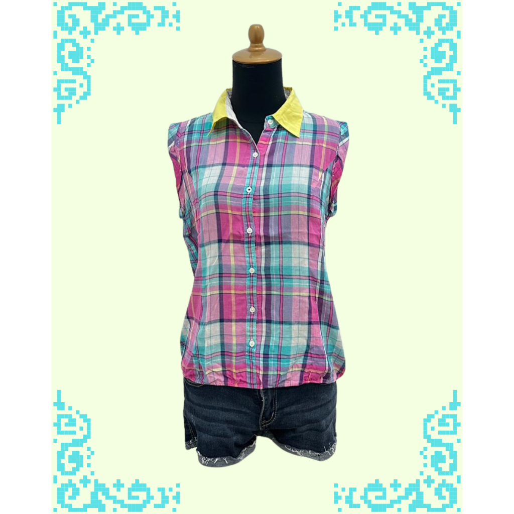 Shirt flannel multicolor kemeja