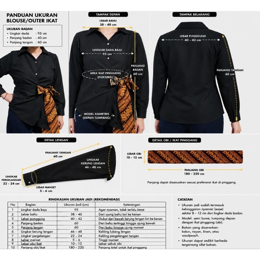 kemeja blouse wanita nusantara, spesial batik.