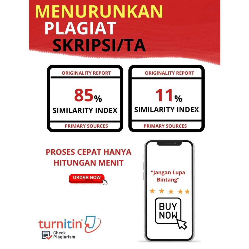 Menurunkan PERSENTASE PLAGIAT skripsi/Tesis/Jurnal/TA