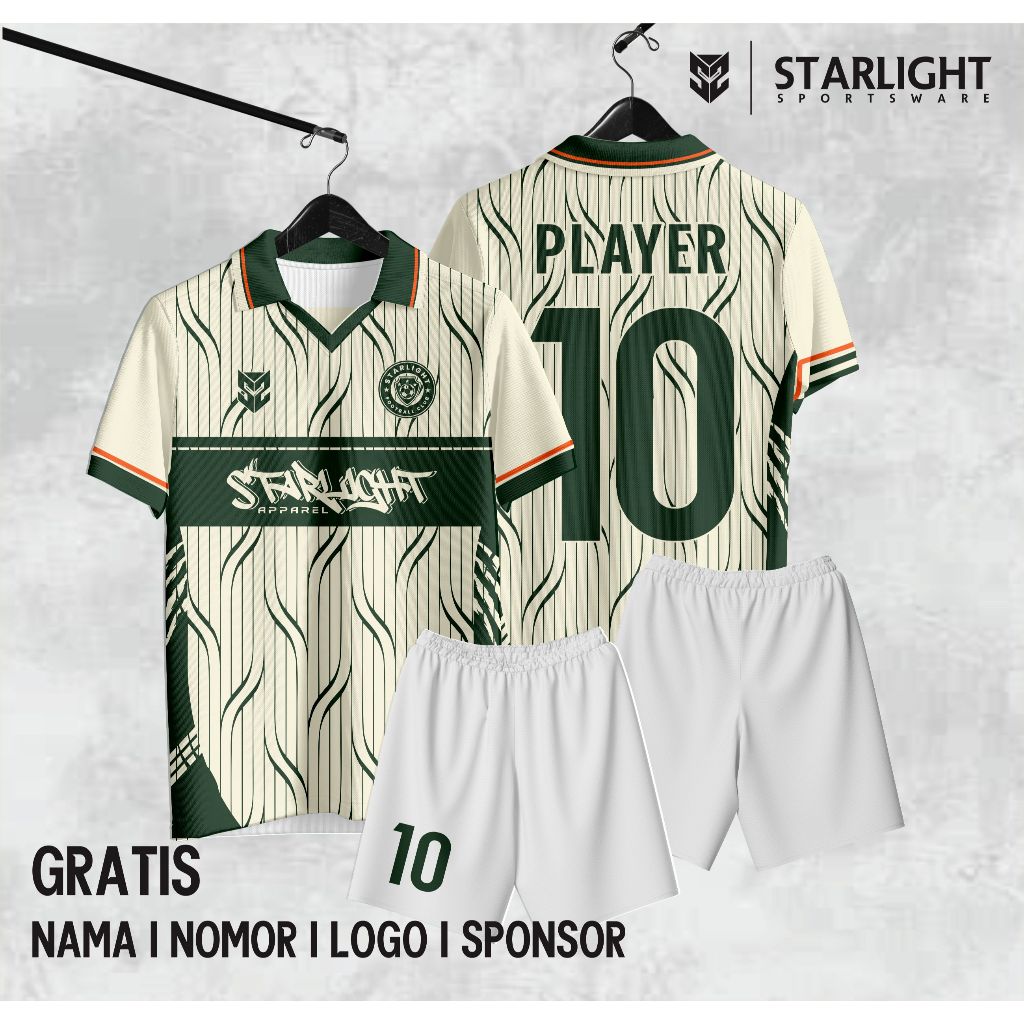 Jersey Futsal Printing Custom Jersey Bola Custom Full Printing Jersey Sepak Bola Green Land Full Pri