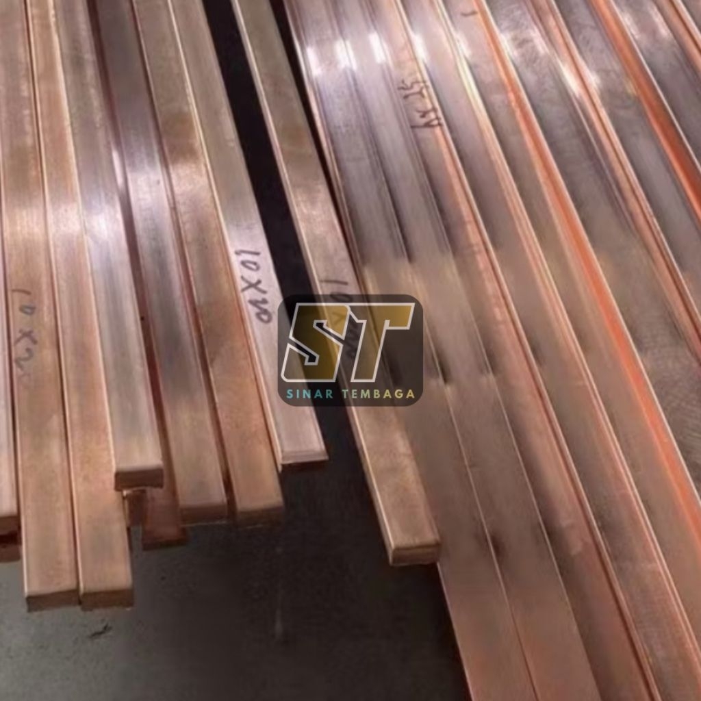Plat Tembaga Busbar 5mm x 40mm x 1000mm - Busbar tembaga murni