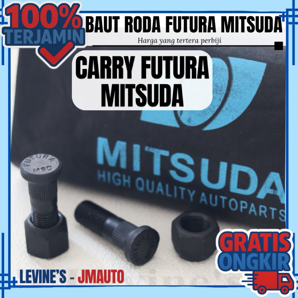 baut roda CARRY FUTURA MITSUDA / baut roda Futura T120SS / baut roda T120SS / hub bolt Futura 1.5 / 