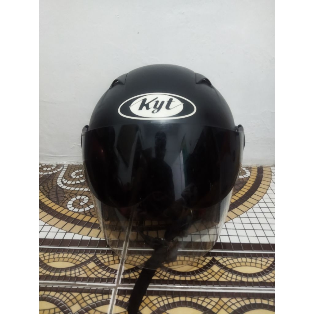 HELM KYT 2VISION BLACK DOFF ORIGINAL SECOND