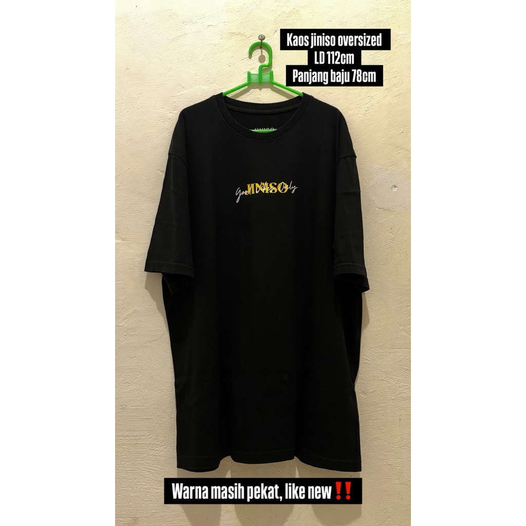 (PRELOVED) Kaos Oversized motif sunflower - JINISO