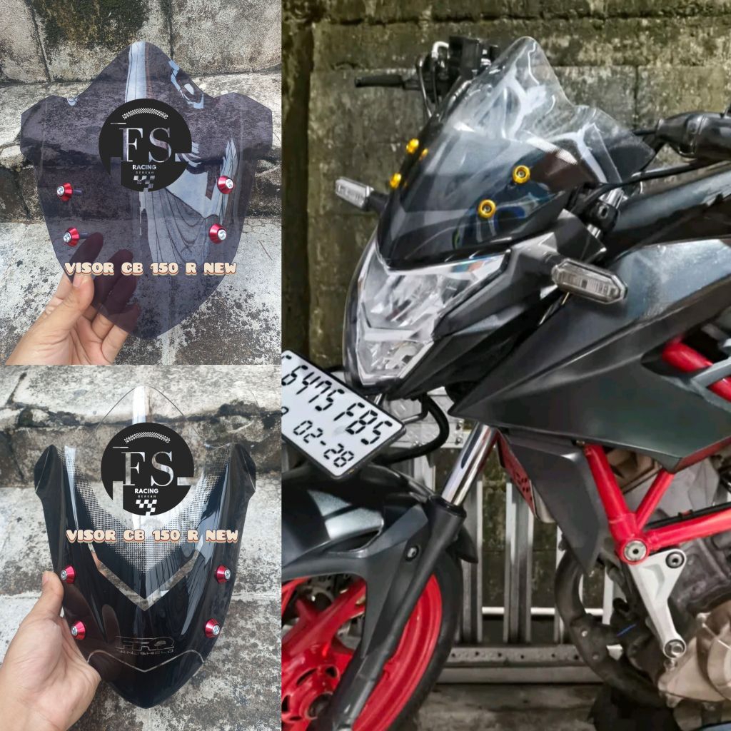 visor cb 150 r new windshield cb 150r new plus baut variasi pnp