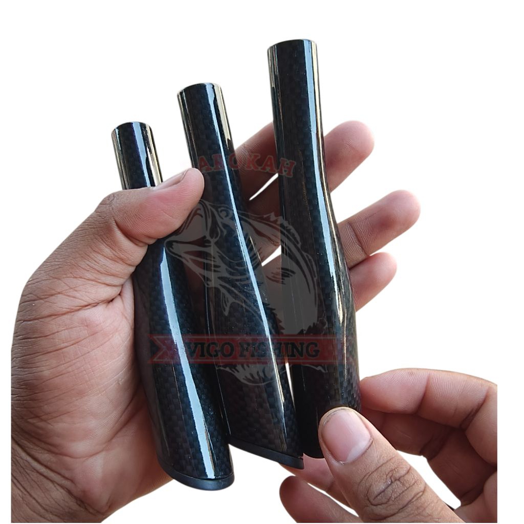 HANDLE TUBE JORAN PANJANG 13CM MOTIF CARBON