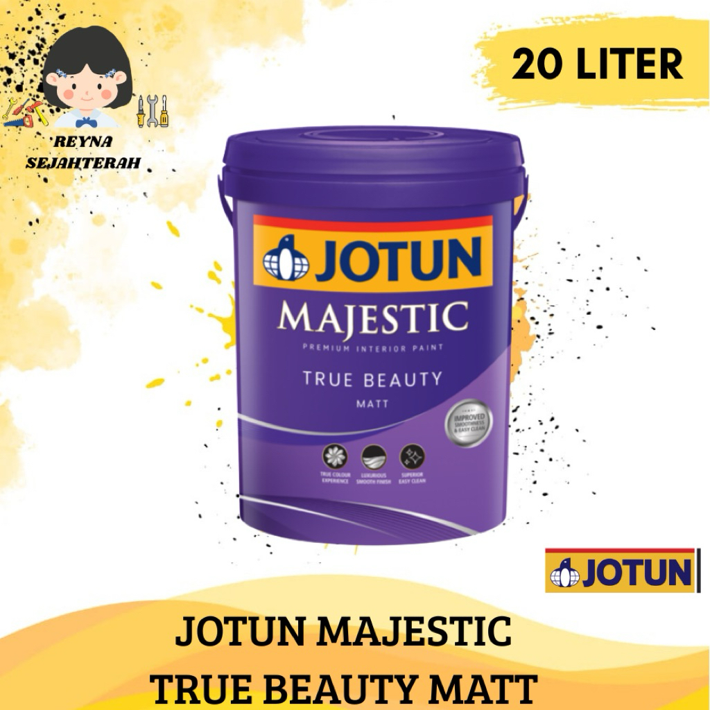 JOTUN MAJESTIC TRUE BEAUTY MATT CAT TEMBOK INTERIOR 20 LITER