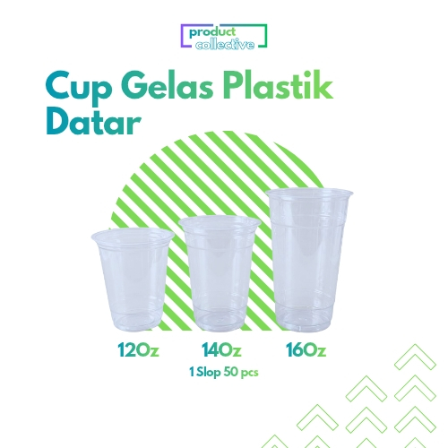 Gelas Cup Plastik 12 Oz 14 Oz 16 Oz