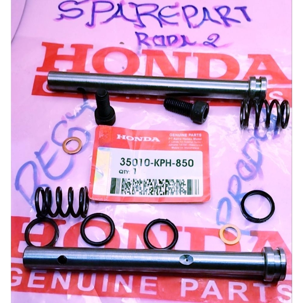 AS SULING SHOCK KPH BAUT HITAM ORI KARISMA  SUPRA X 125 FI HELM IN REVO ASTREA ORI SET