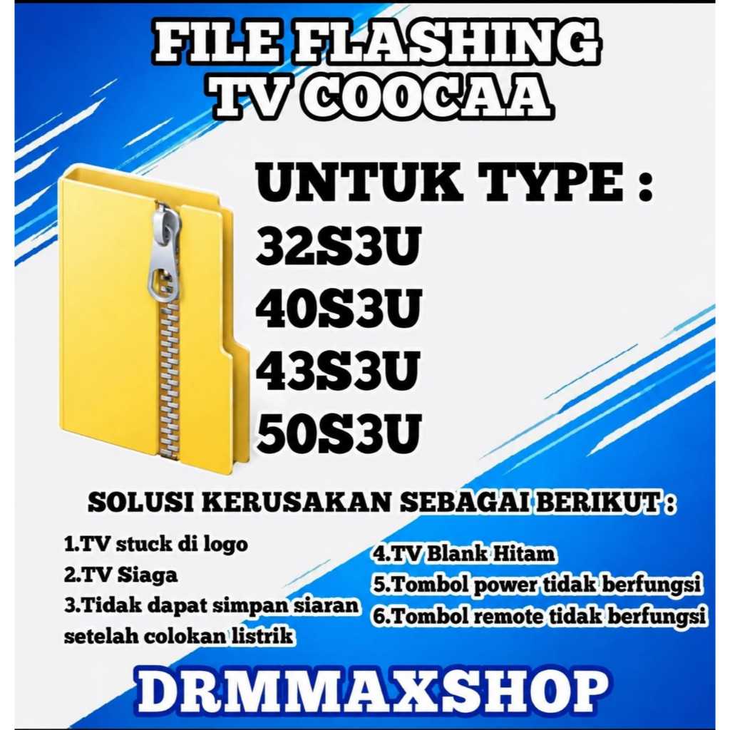 File update flashing firmware TV coocaa Kirim Via Gmail,32s3u 40s3u 43s3u 50s3u suport tv digital,Ut