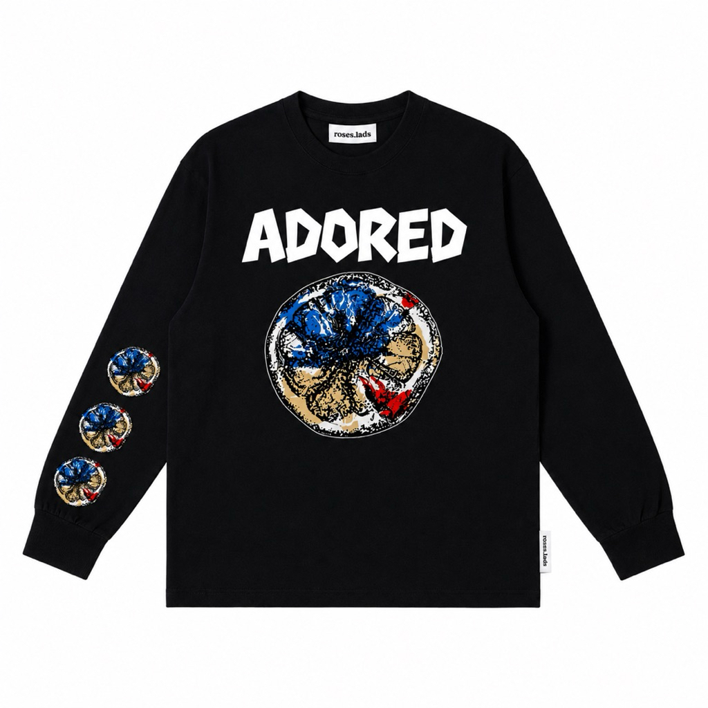 New adored hitam longsleeve