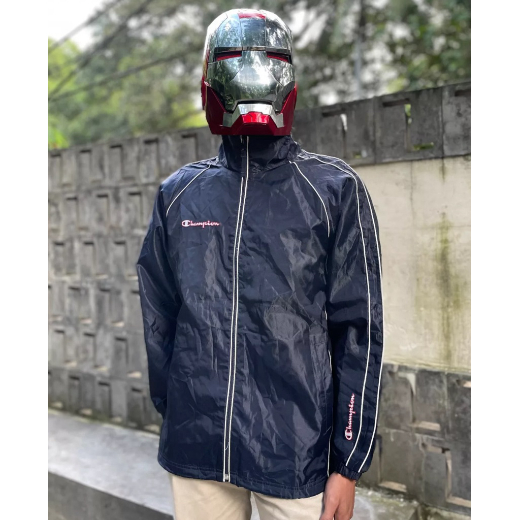 Windbreaker Parasut Champion Vintage Original