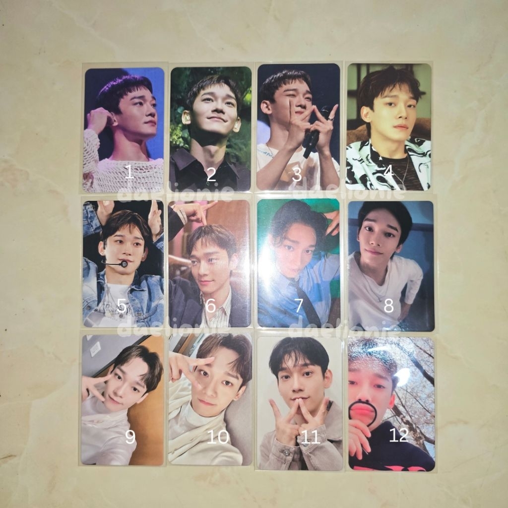PC CHEN EXO KIM JONGDAE PHOTOCARD OFFICIAL JAPAN GITD ANNIV FORTUNE CLOCK EXIST TRADING CARD KONSER 