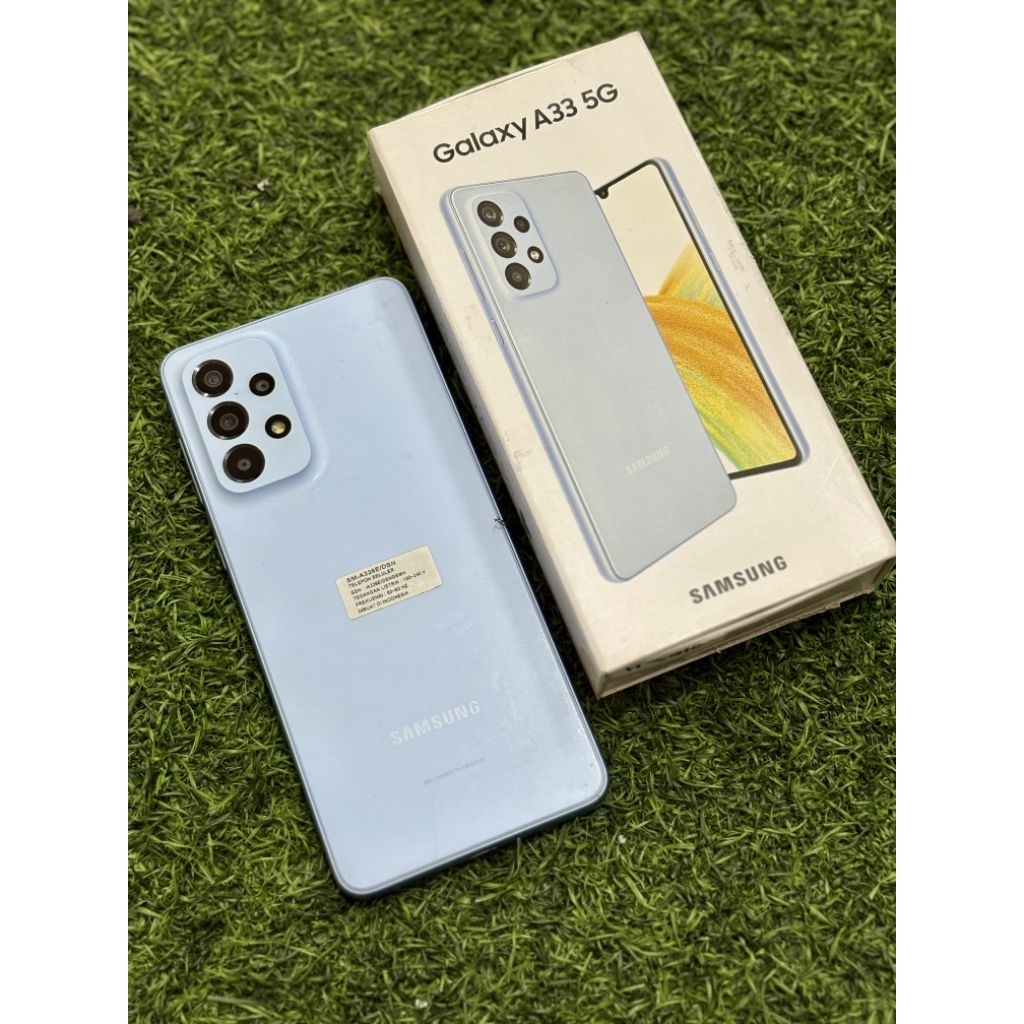 SAMSUNG A33 5G 8/256GB SECOND LENGKAP MULUS  RESMI INDONESIA