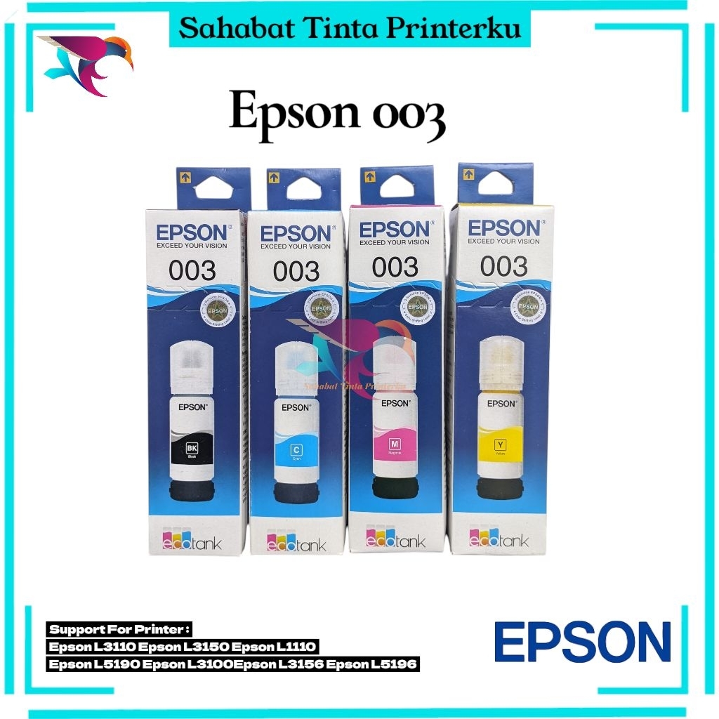Tinta Epson 003 for Printer L1110 L3110 L3116 L3150