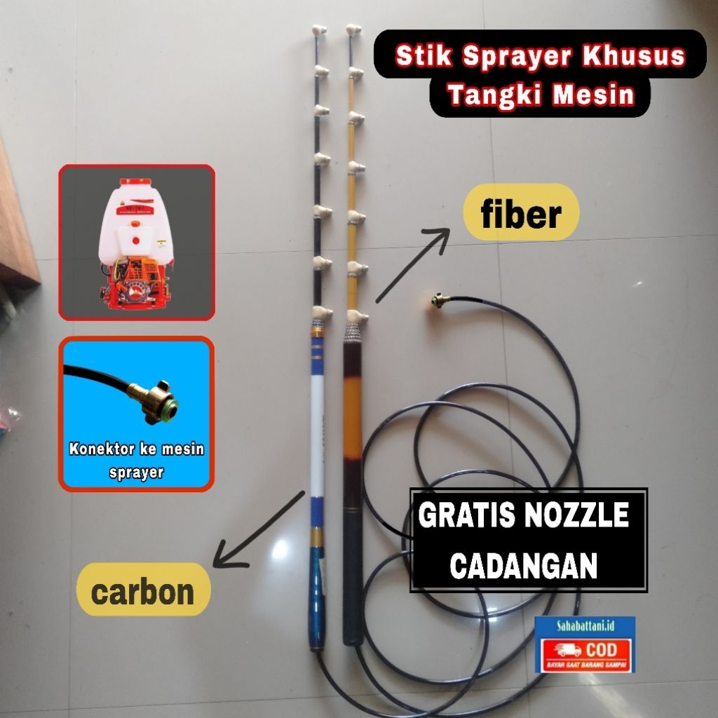 STIK SPRAYER PANJANG KHUSUS TANGKI MESIN 2,3,4 METER MATA 2,3,4,5,6,7 NOZZLE KABUT