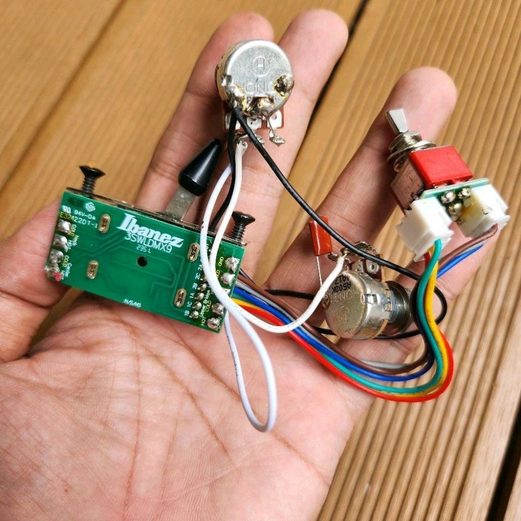Wiring Switch 5 Way Dynamix9 DMX9 Gitar Ibanez AZ Untuk Pickup HSS