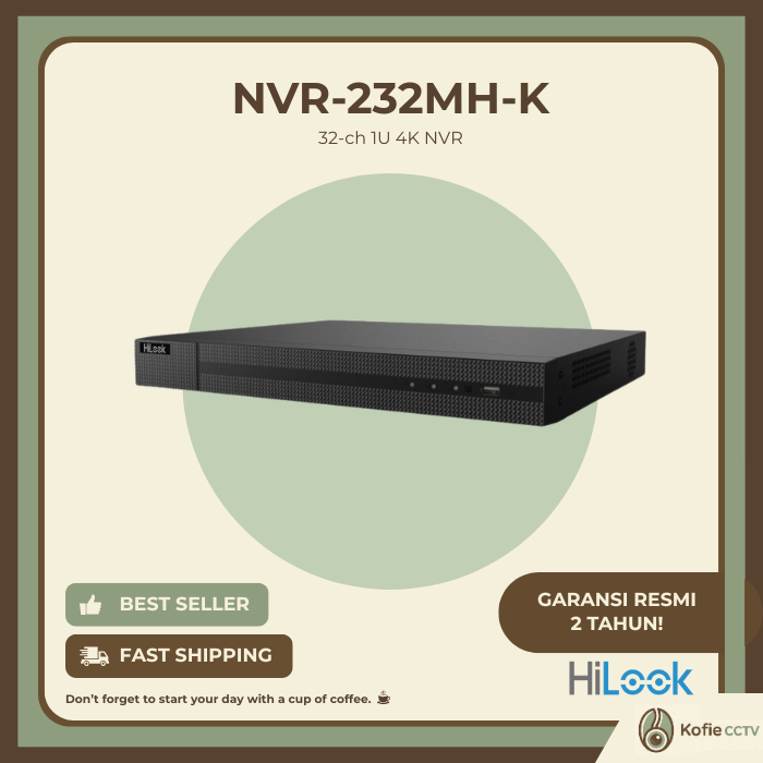 NVR 32 CHANNEL HILOOK NVR-232MH-K NVR 32CH HILOOK