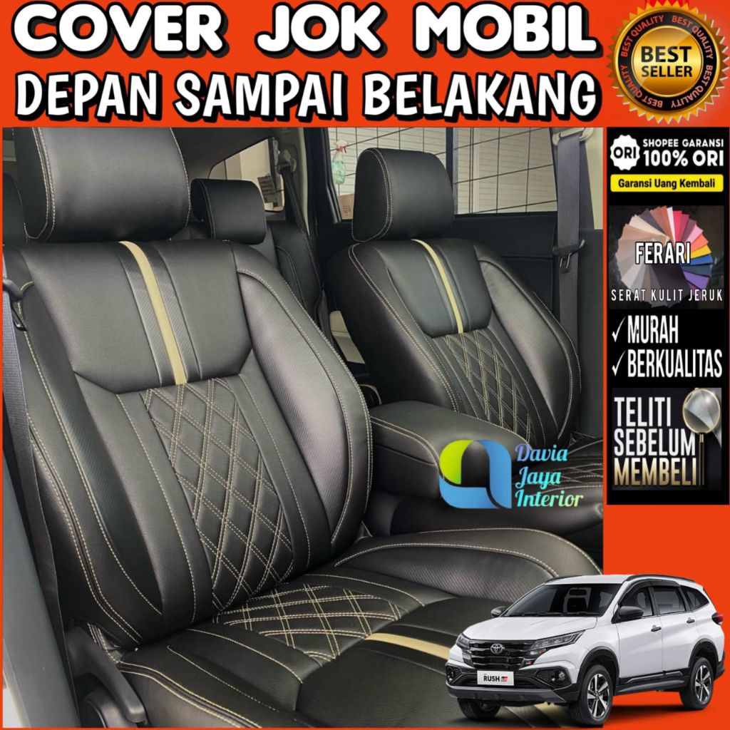sarung jok mobil all new rush new terios 2018 - 2026 Rush GR Sport TRD Terios X TS TX Terios R all