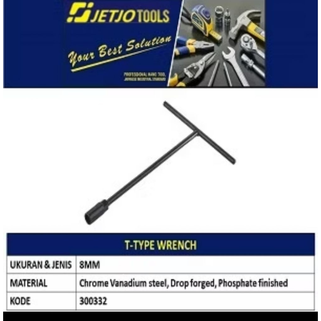 Kunci T Hitam Lakoni Pro 8 mm Tebal