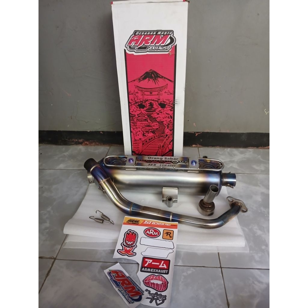 Knalpot Arm Luster V2 Yamaha Nmax Old