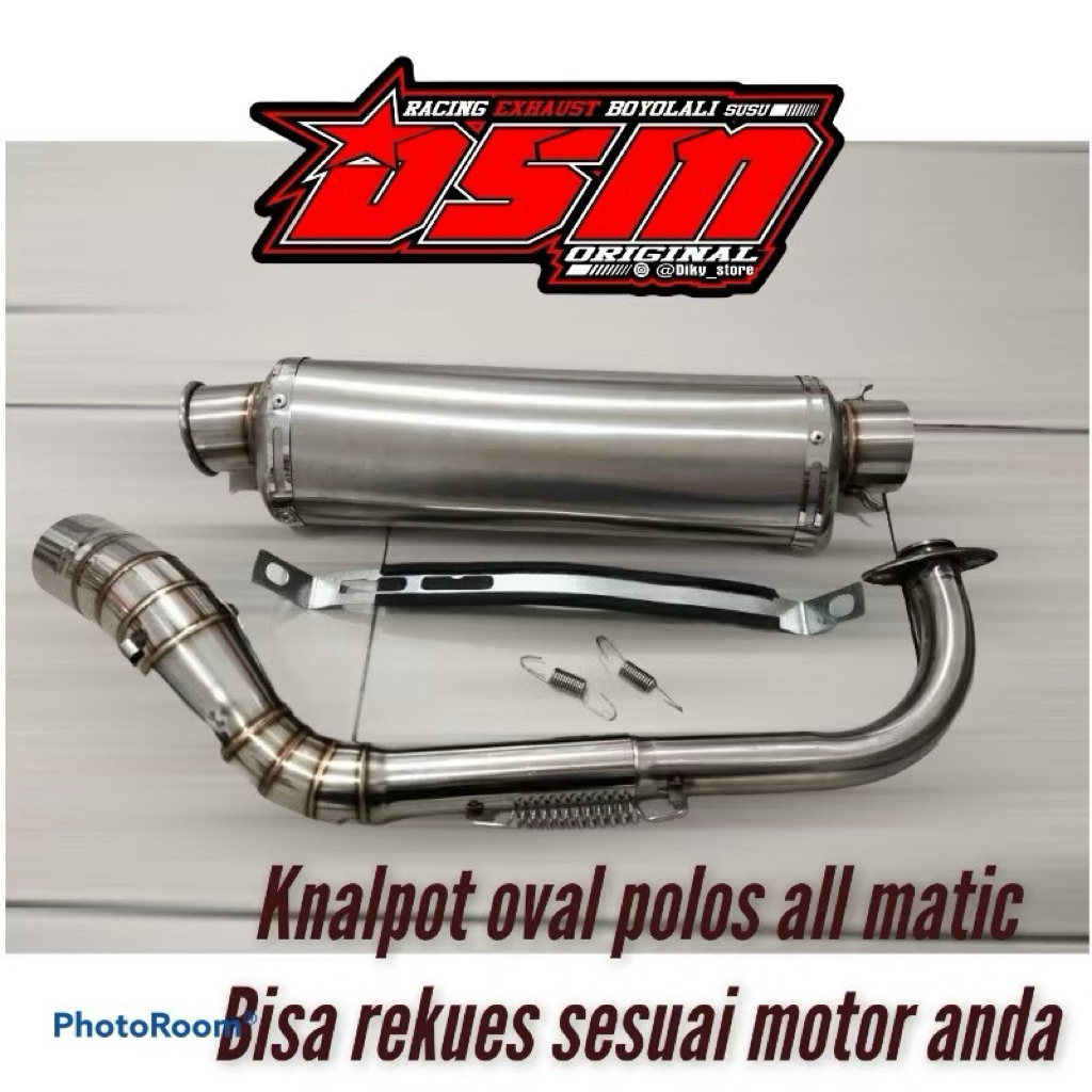 Knalpot Trioval polos Beat Mio vario N max scopy pcx aerox lexi dll