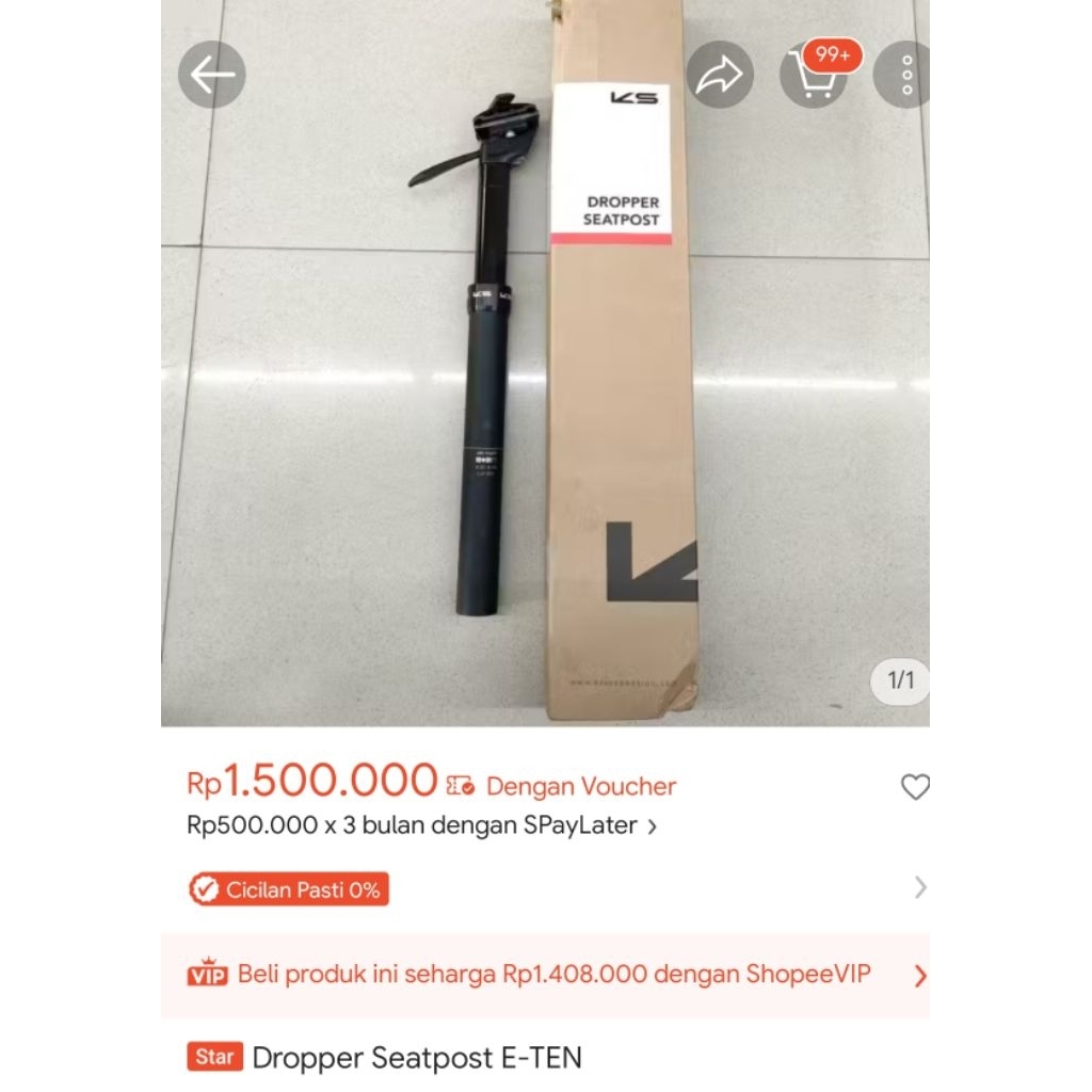 dropper seatpost KS ElTEN tuas 27.2 410 (second)