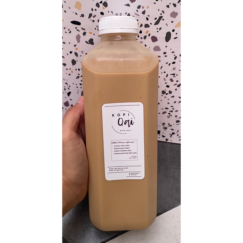 Butterscotch Sea Salt Latte 1 liter