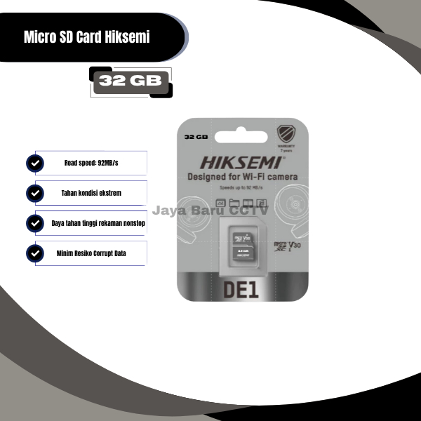 Micro SD Card Hiksemi 32 GB 64 GB Kartu Memory CCTV Original Memory Card Bandung