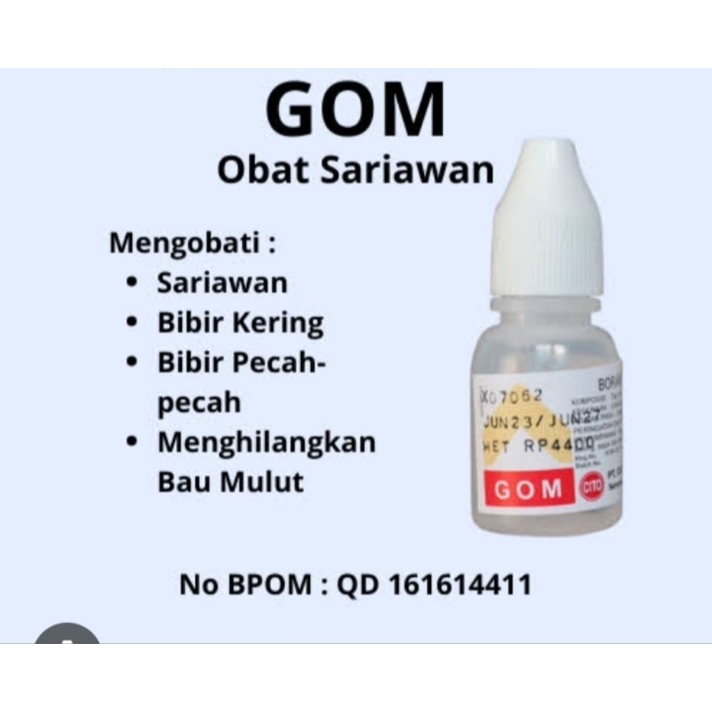 gom obat sariawan
