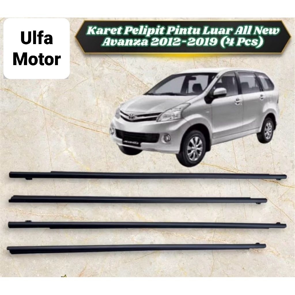 Karet Pelipit Water Strip Pintu Kaca Samping Semua Mobil Toyota Avanza E G Veloz Daihatsu Xenia Tahu