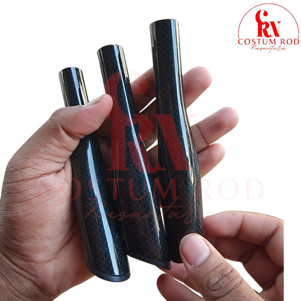 HANDLE TUBE JORAN PANJANG 13cm MOTIF CARBON