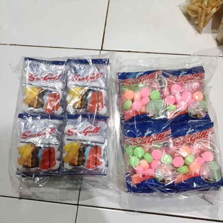 GROSIR Seagull Kapur Barus 25gr Kamper Seagull Naphthalene Ball ( Putih / Warna )
