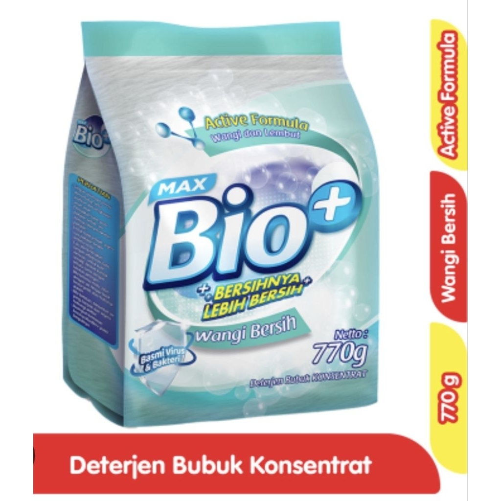 Detergen Bubuk Max Bio Plus Sabun Cuci  Laundry 700gram  Bio Max Plus