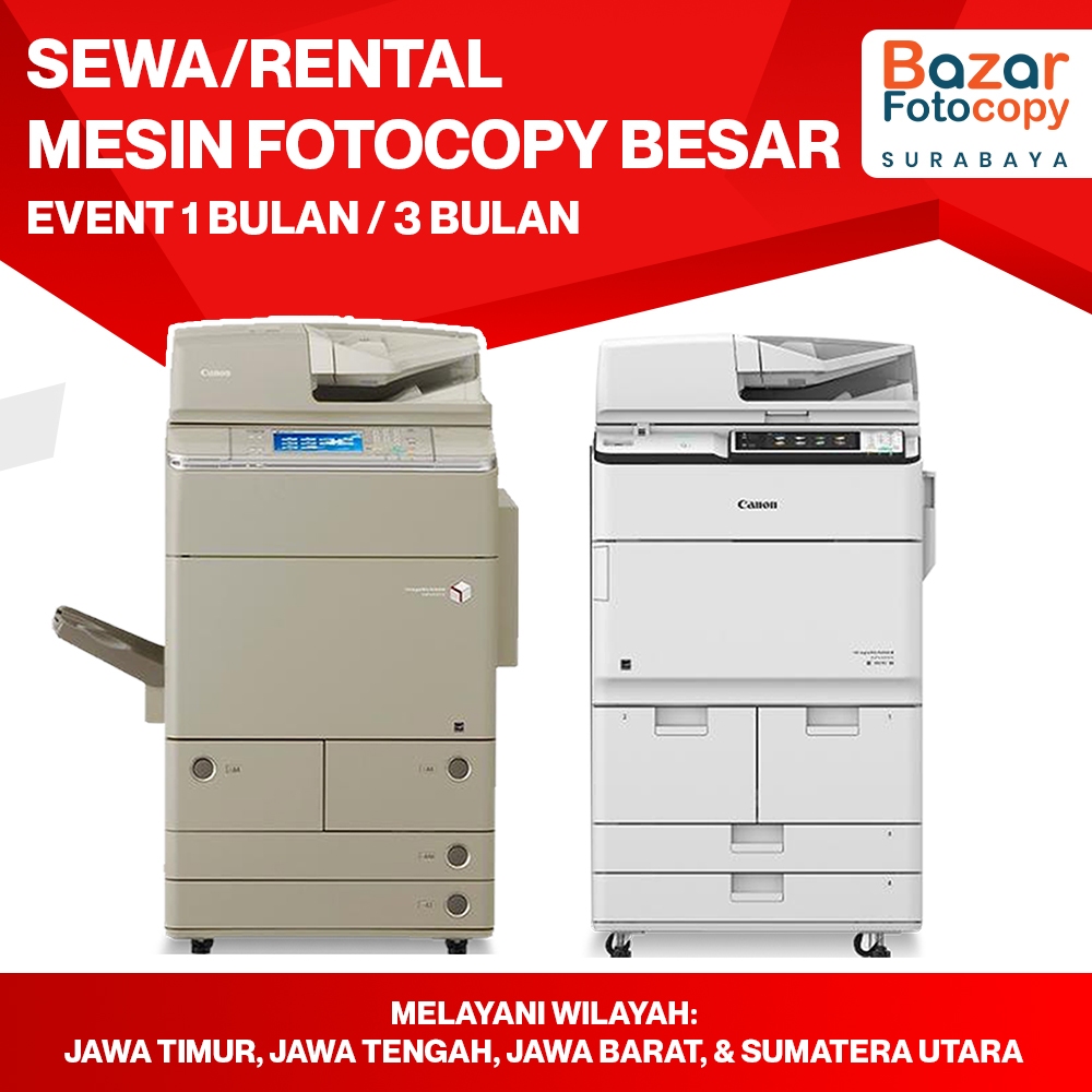 Sewa / Rental Mesin Fotocopy Besar (1 Bulan / 3 Bulan) CANON IRA 62 Series / CANON IRA 6575