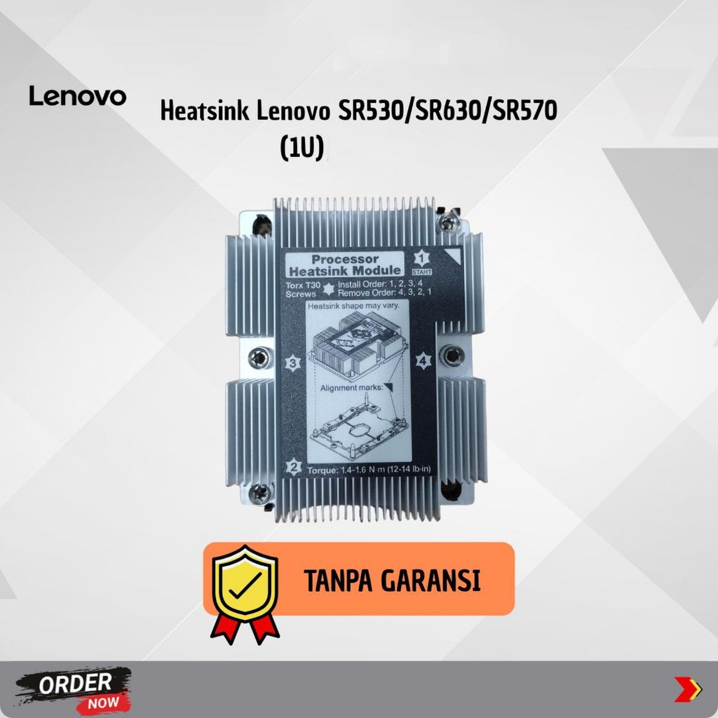 Heatsink Lenovo - SR530/SR630/SR570 (1U)