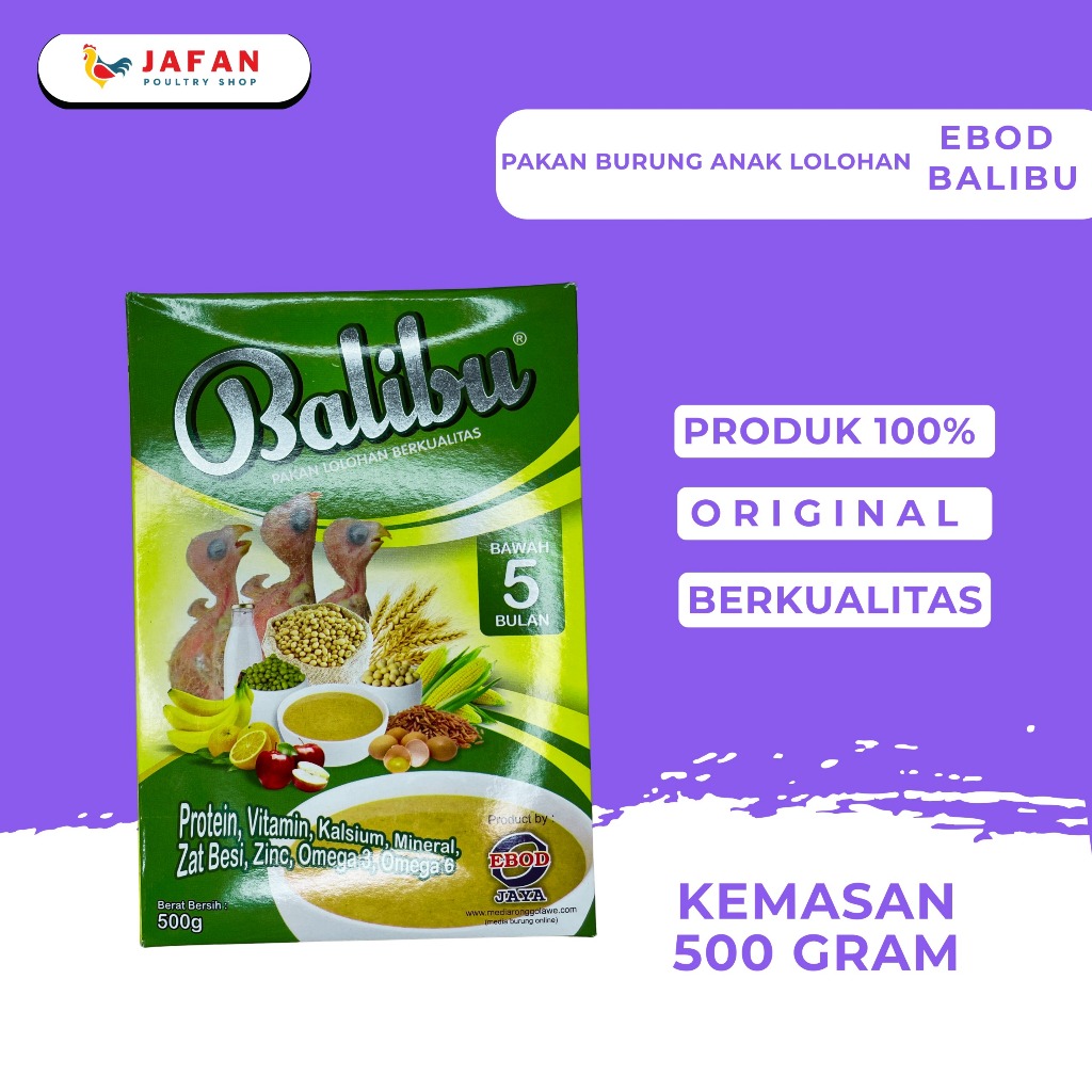 Ebod Balibu Pakan Lolohan Anakan Burung Lovebird Bubur Piyek Berkualitas