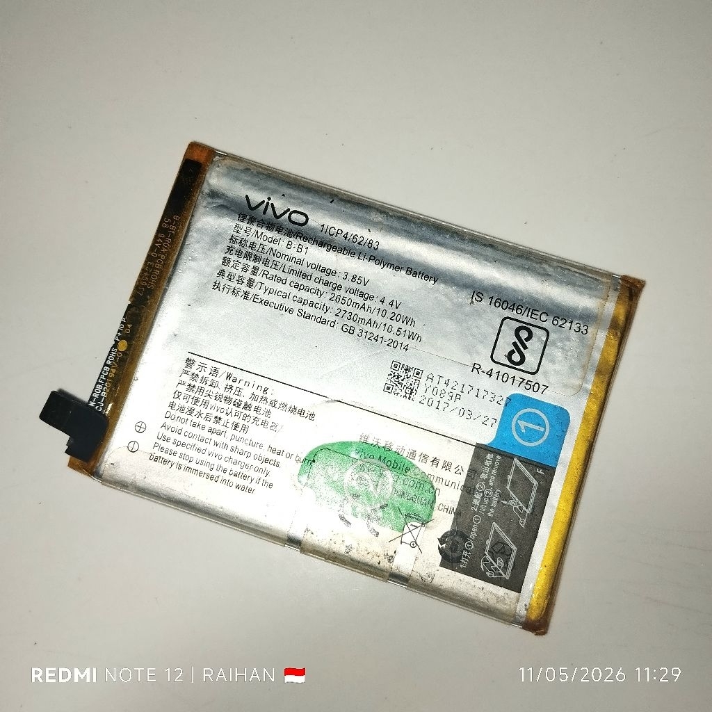 Baterai Vivo Y55