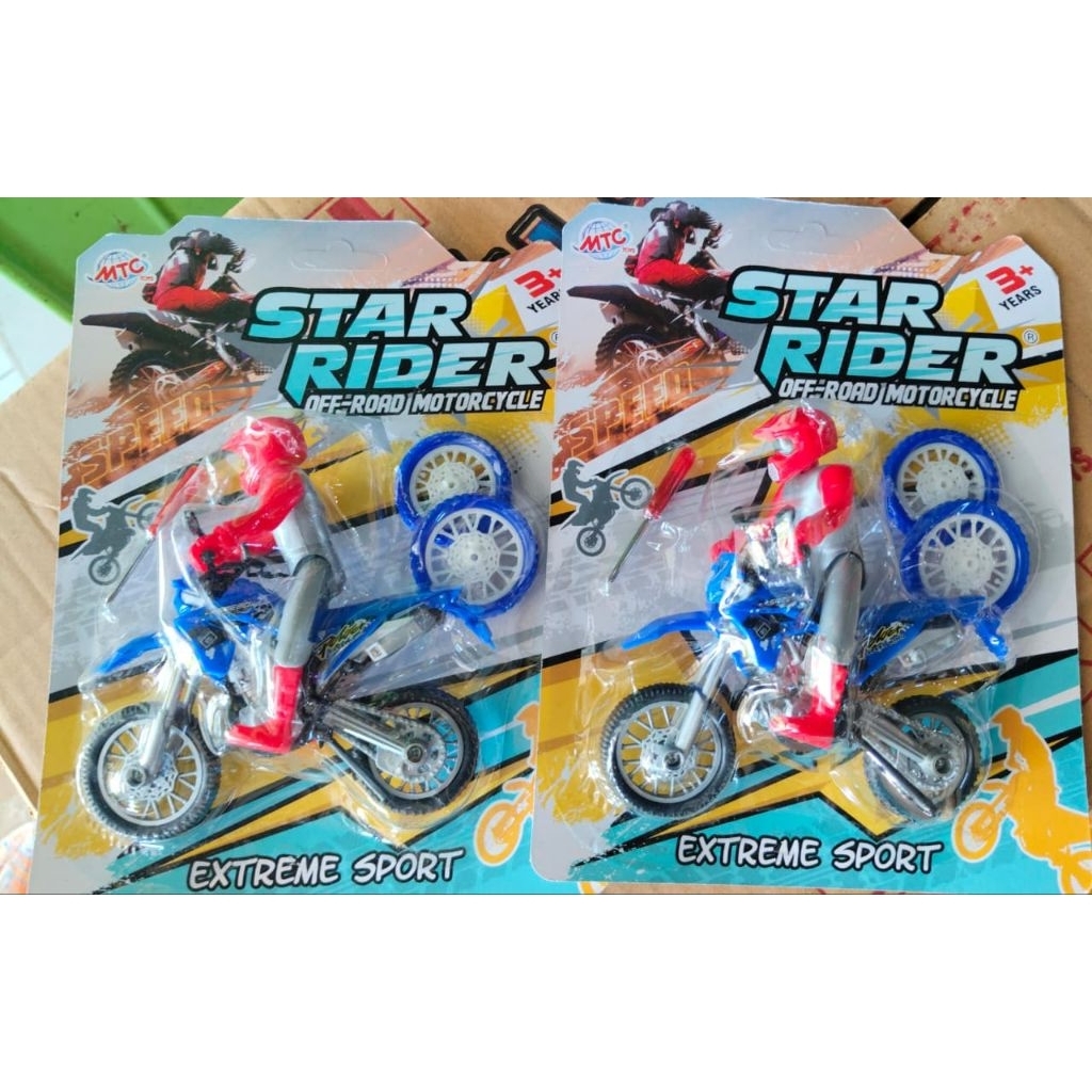 Mainan Miniatur Motor Cross Diecast MC522