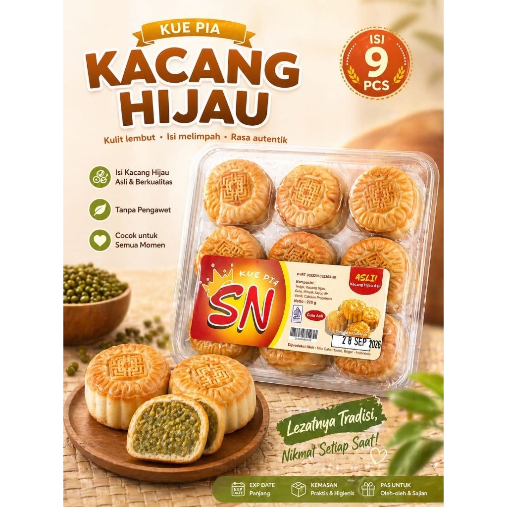 KUE PIA KACANG HIJAU SN