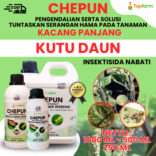 Obat Hama Kutu Daun Kacang Panjang / Obat Semprot Hama Penyakit / Insektisida Topfarm / Pestisida Pe