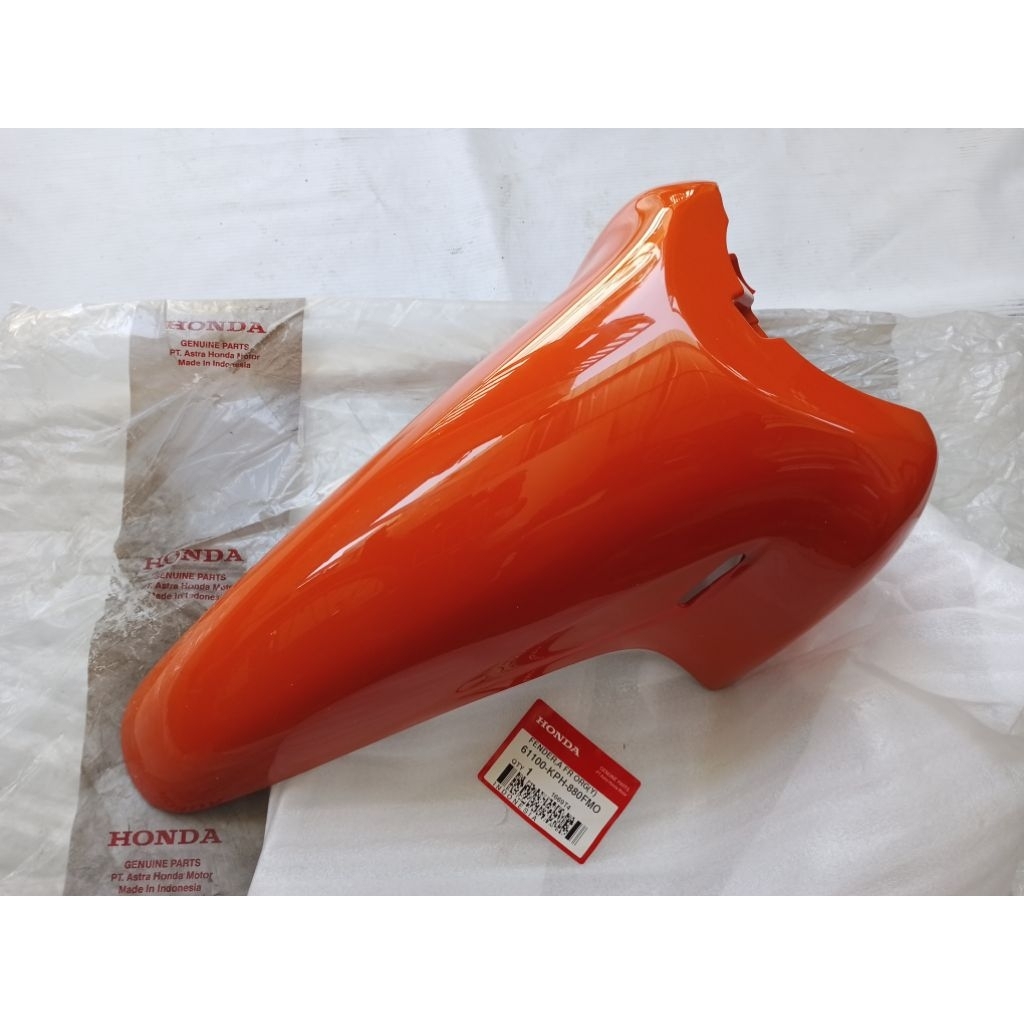 Spakbor Depan Honda KARISMA 125 Orange Original baru AHM