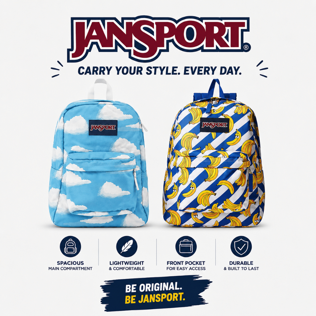 ORIGINAL JANSPORT TAS RANSEL WANITA PISANG TAS WANITA JANSPORT - BANANAS ORIGINAL tas sekolah janspo