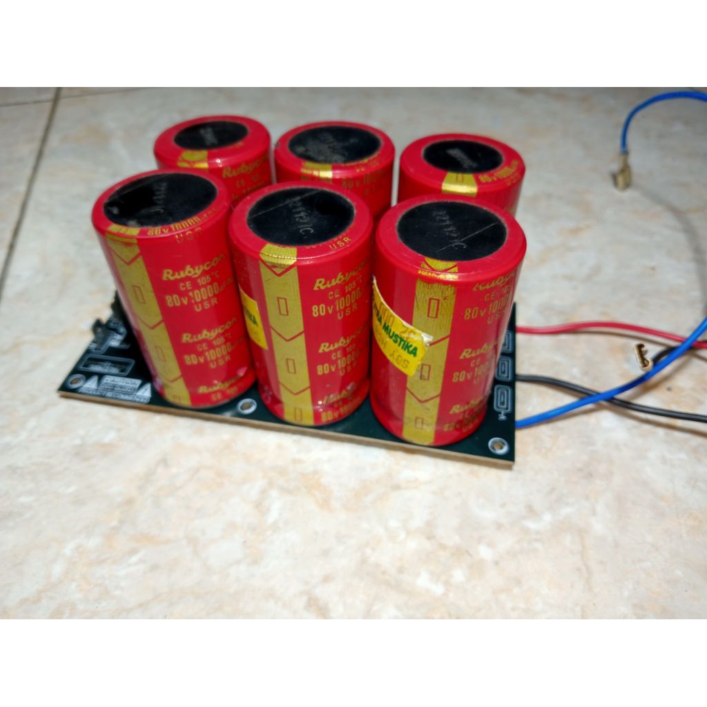 Kit psu 6 elco rubycon 80v 10000uf