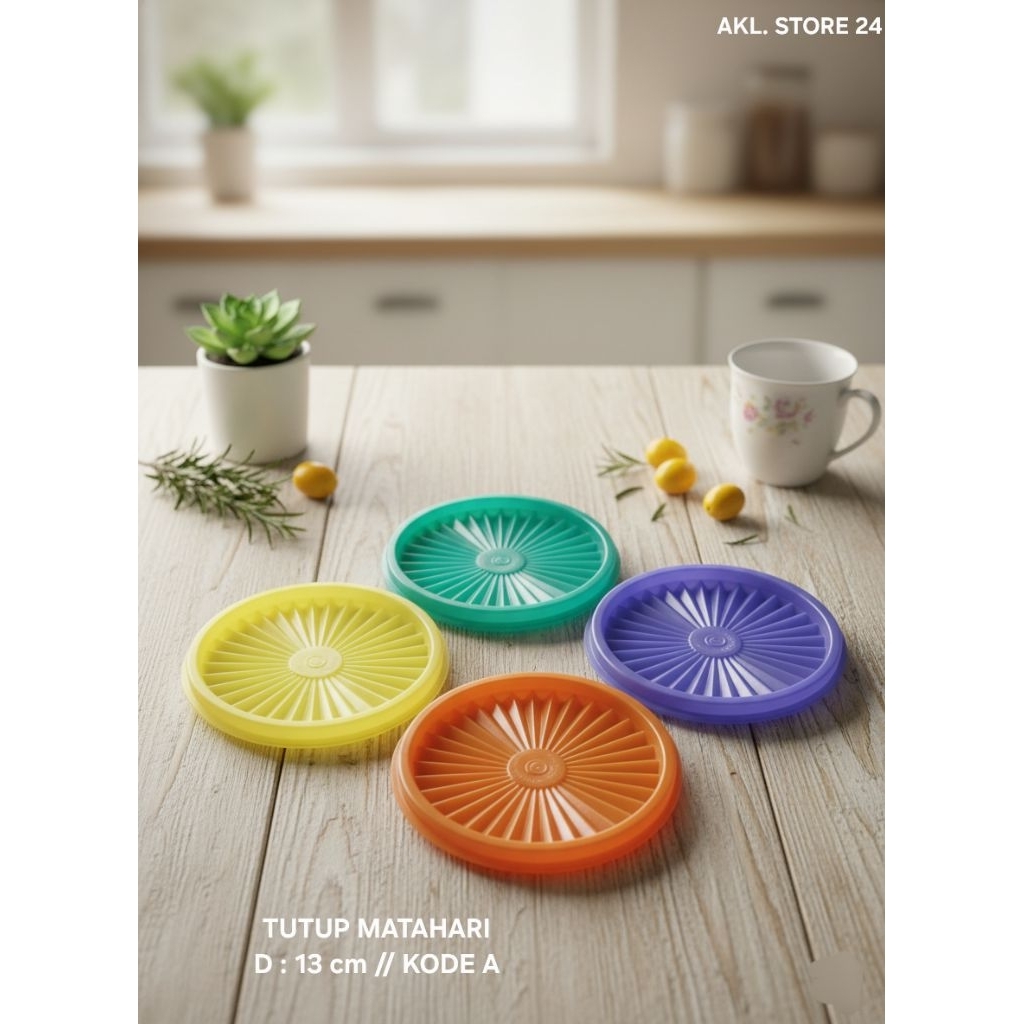 Tutup Matahari 1,2 Liter Diameter 13 cm // Toples // Star Bowl // Tupperware Baru