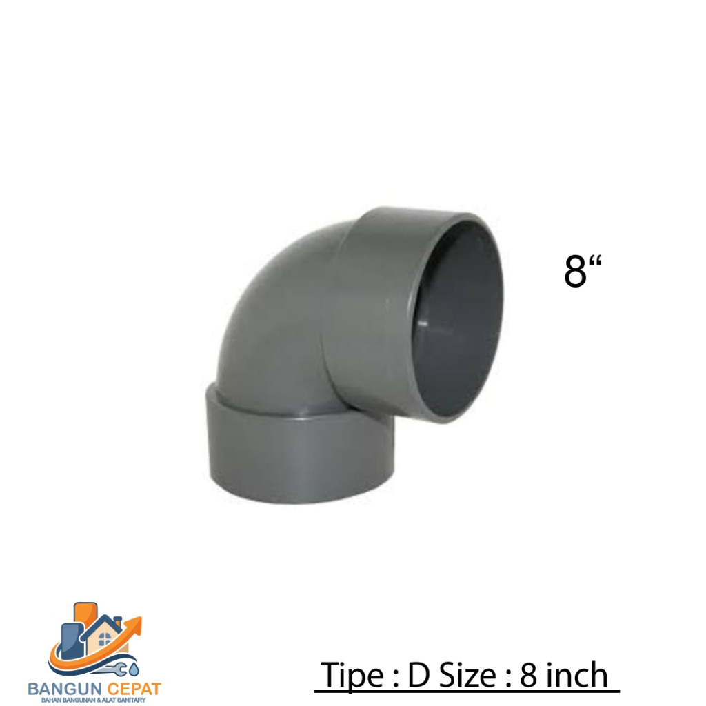 Elbow Knee PVC  8 inch Knie