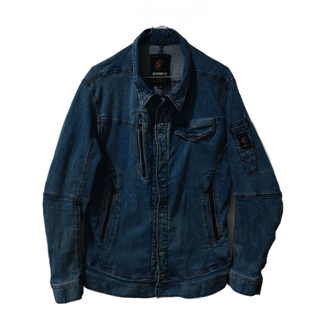jacket denim bikers EVENRIVER